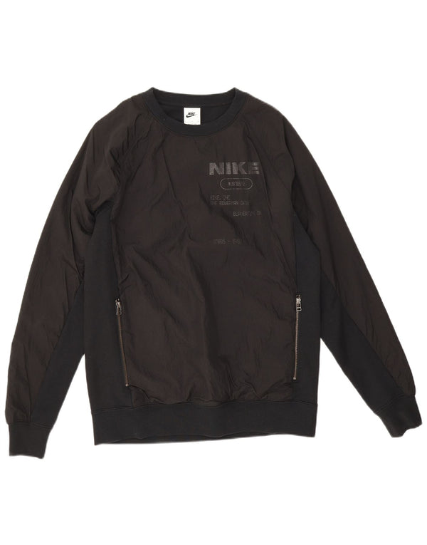 Ανδρικό γραφικό φούτερ Nike Jumper Small Black Polyamide