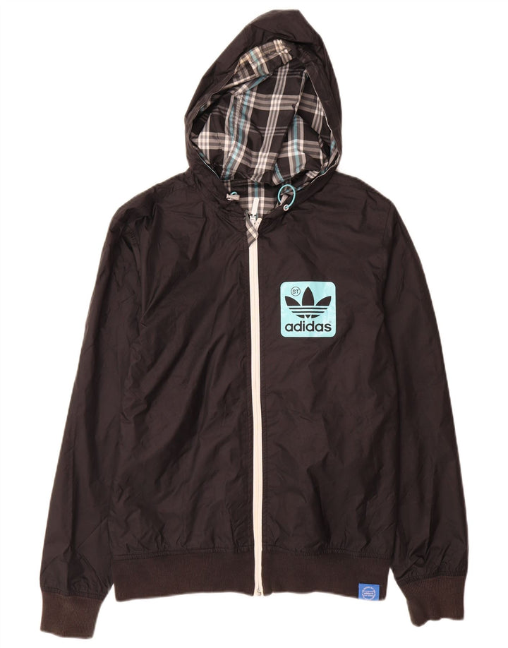Ανδρική αθλητική φόρμα Adidas με γραφική κουκούλα Top Jacket XS Μαύρο Πολυεστέρας