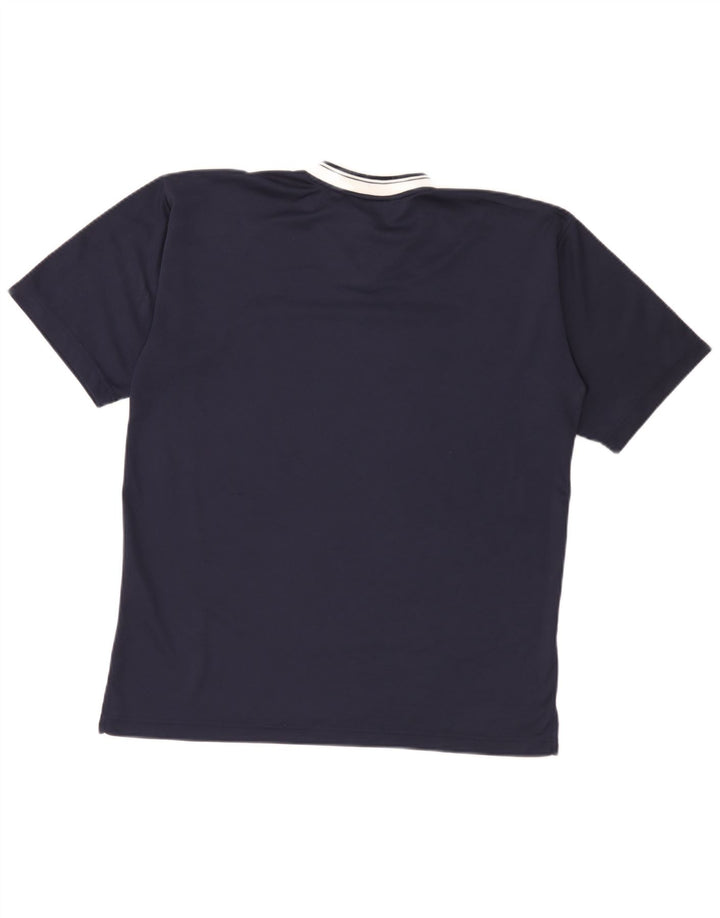 Ανδρικό T-shirt Fila Top Small Navy Blue Colorblock Πολυεστέρας