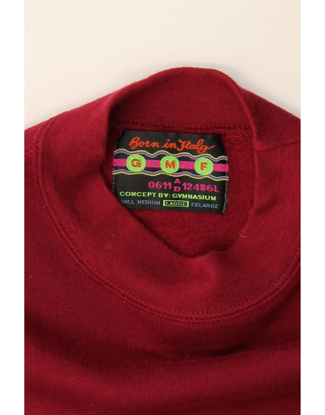 GYMNASIUM Ανδρικό Φούτερ γραφικό Jumper Μεγάλο Βουργουνδί