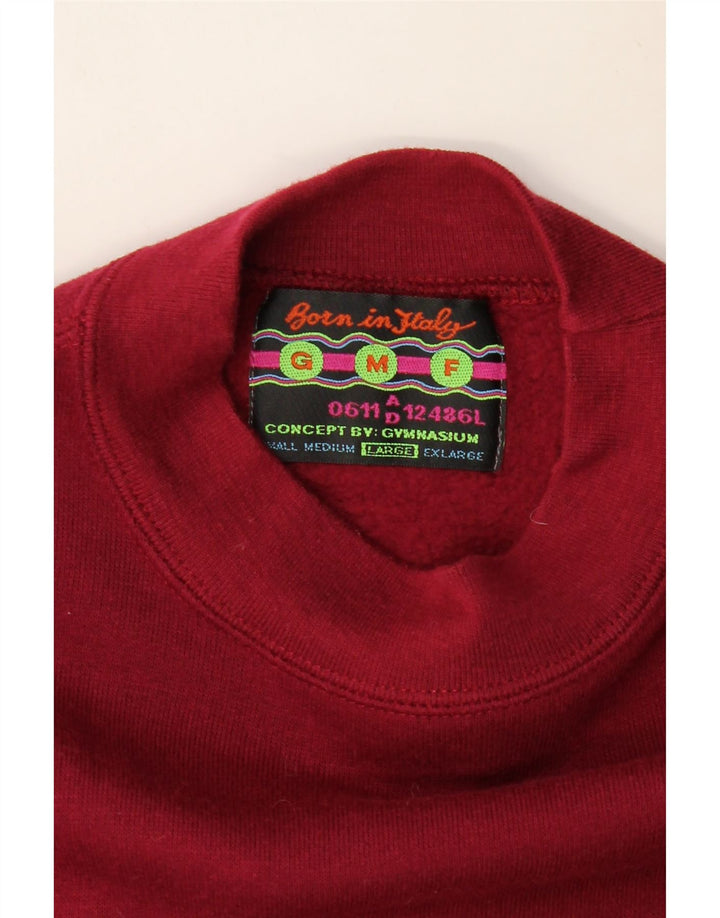 GYMNASIUM Ανδρικό Φούτερ γραφικό Jumper Μεγάλο Βουργουνδί