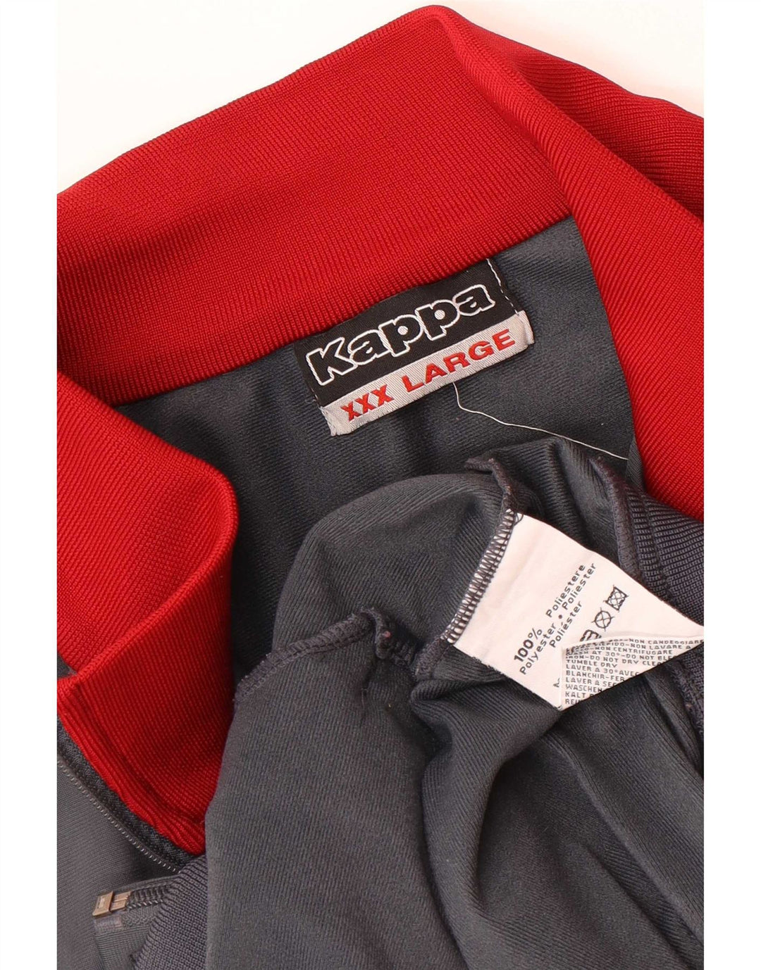 Ανδρική φόρμα Kappa Top Jacket 3XL Grey Colourblock Polyester