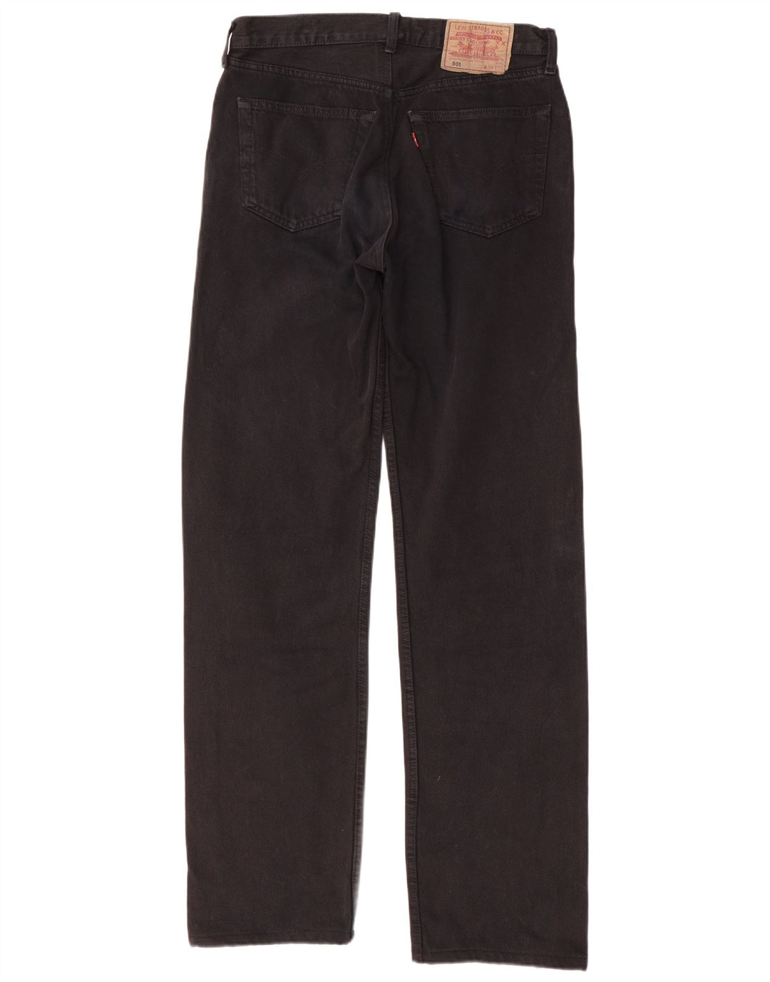 LEVI'S Ανδρικό τζιν 501 ίσιο W34 L36 Μαύρο βαμβακερό