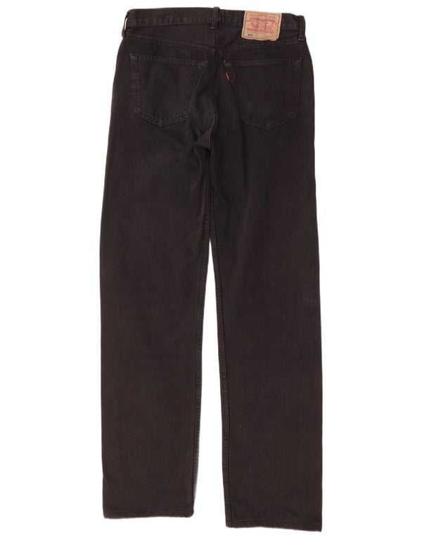 LEVI'S Ανδρικό τζιν 501 ίσιο W34 L36 Μαύρο βαμβακερό