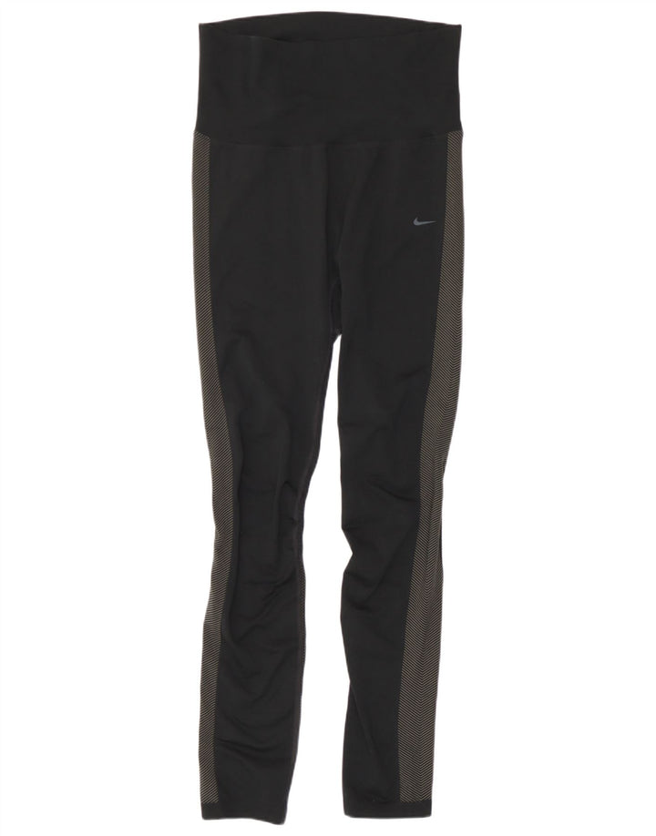 Γυναικεία κολάν Nike Dri Fit UK 12 Medium Black Colourblock Polyester