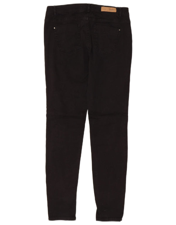 Zara Γυναικείο Skinny Jeans EU 38 Small W28 L29 Μαύρο βαμβακερό