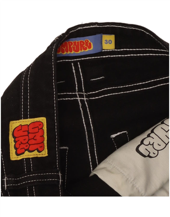 VINTAGE Ανδρικό τζιν κωνικό W30 L28 μαύρο βαμβακερό