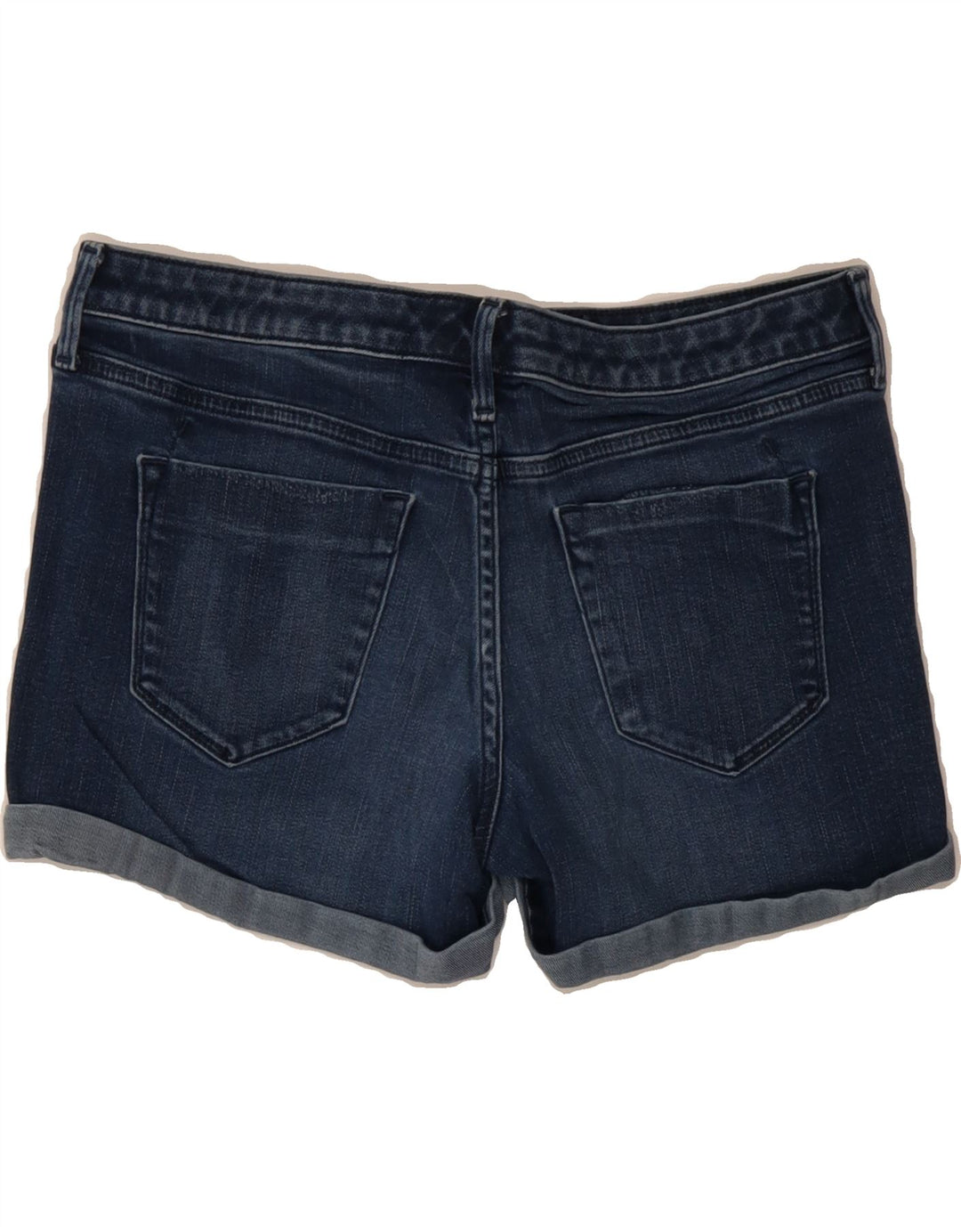 MOSSIMO Womens Power Stretch Denim Shorts US 6 Medium W32 Navy Blue Vintage Mossimo and Second-Hand Mossimo from Messina Hembry 
