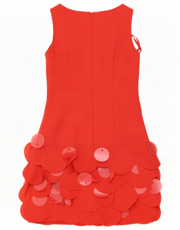 Coast Womens Sleeveless Shift Dress UK 6 XS Red Polyester