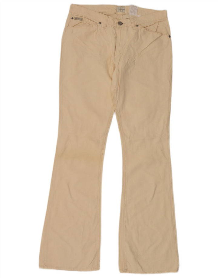 Γυναικείο τζιν CALVIN KLEIN W31 L34 Μπεζ βαμβακερό