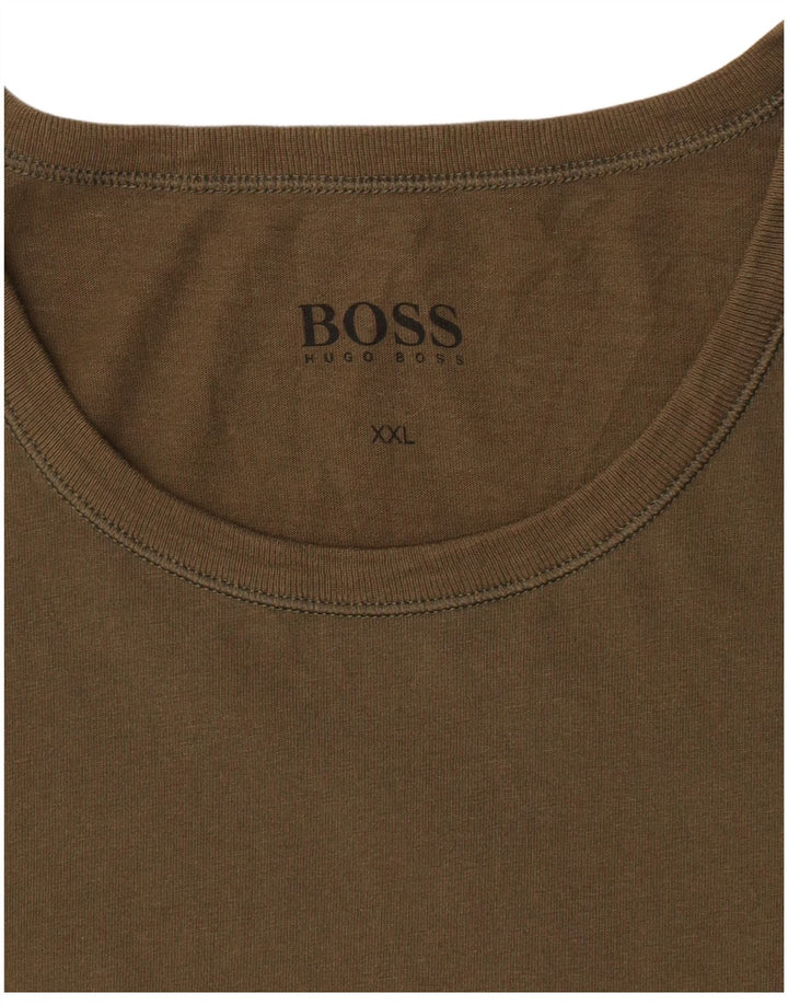 Ανδρικό T-Shirt Hugo Boss Top 2XL Khaki