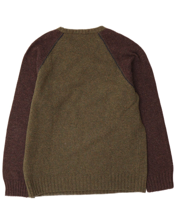 Ανδρικό πουλόβερ Armani Jeans Crew Neck Jumper 2XL Khaki Colourblock
