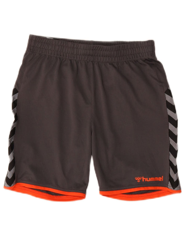 Hummel Boys Graphic Sport σορτς 13-14 ετών Γκρι πολυεστέρας