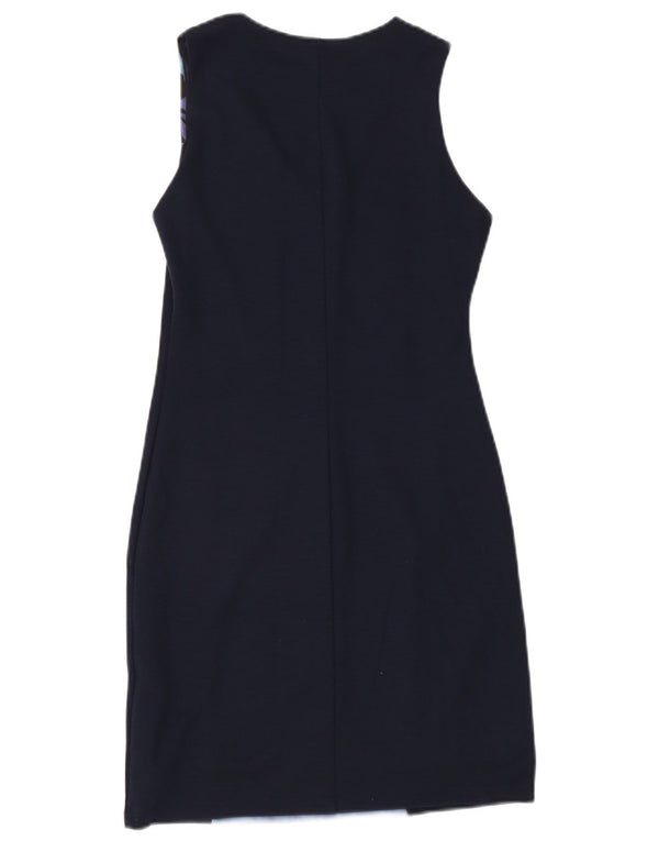 Desigual γυναικείο αμάνικο φόρεμα UK 10 Small Navy Blue Floral