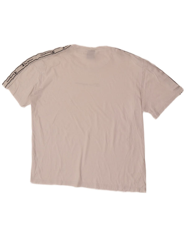Champion Mens Graphic T-Shirt Top XL White