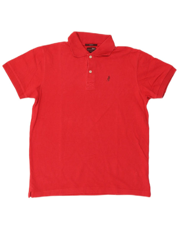 Ανδρικό πουκάμισο πόλο Marlboro Classics Slim Fit Μεσαίο κόκκινο