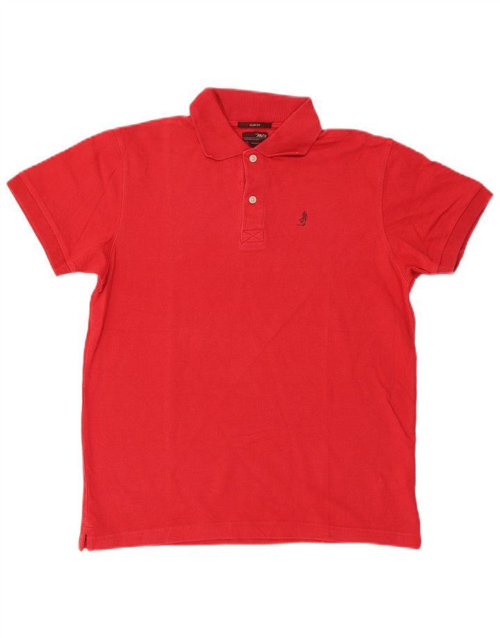 Ανδρικό πουκάμισο πόλο Marlboro Classics Slim Fit Μεσαίο κόκκινο