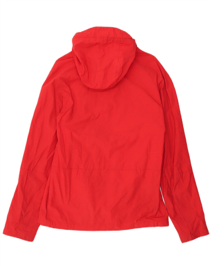 Jack Wills Ανδρικό μπουφάν βροχής με κουκούλα UK 38 μεσαίο κόκκινο βαμβακερό