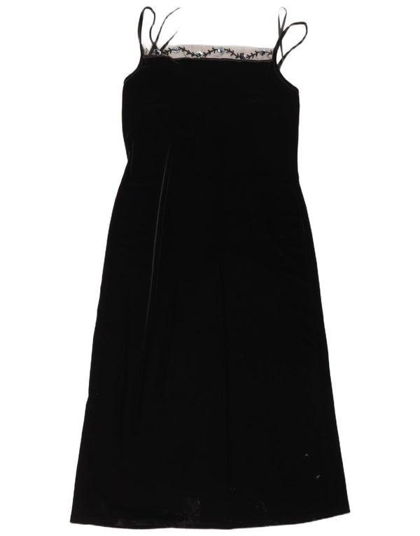 Opera By Richards Γυναικείο Αμάνικο Maxi Φόρεμα UK 16 Large Black Polyester