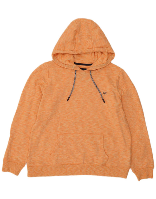 Crew Clothing Γυναικεία Hoodie Jumper UK 14 Large πορτοκαλί βαμβακερό