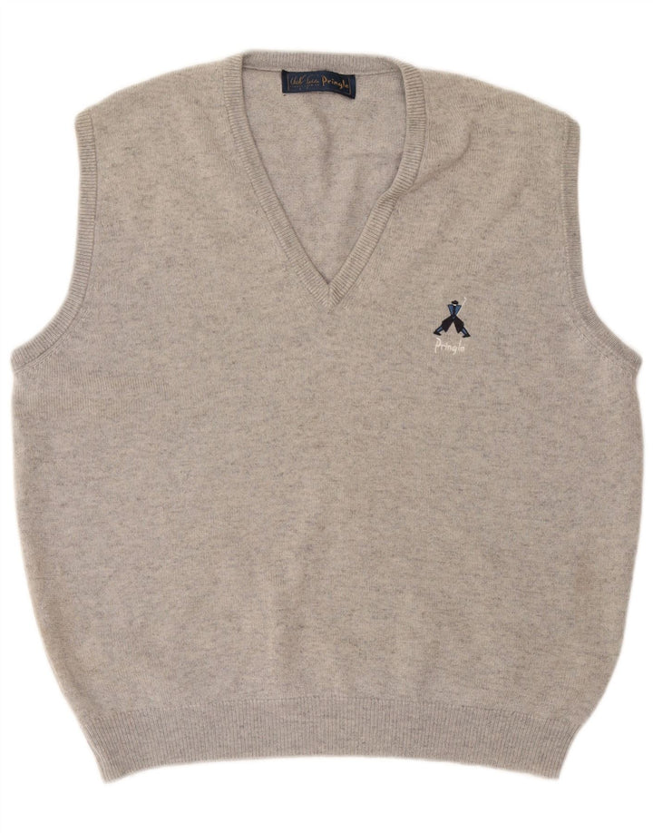 Ανδρικό γιλέκο Pringle Tank Top XL Γκρι μαλλί
