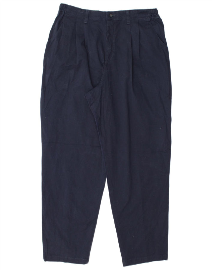 Lee Γυναικείο παντελόνι Chino με καρφίτσα US 16 2XL W36 L30 Navy Blue Cotton