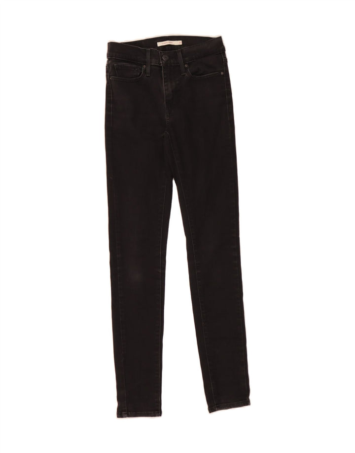 LEVI'S Womens Slimming Skinny Jeans W25 L29 Black Vintage Levi's and Second-Hand Levi's from Messina Hembry 