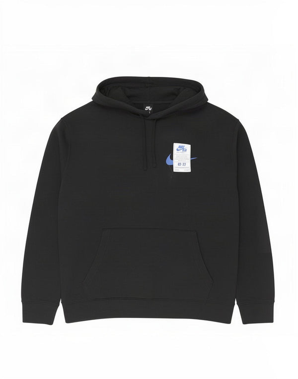 Ανδρικό γραφικό κουκούλα Nike 3XL, μαύρο βαμβακερό