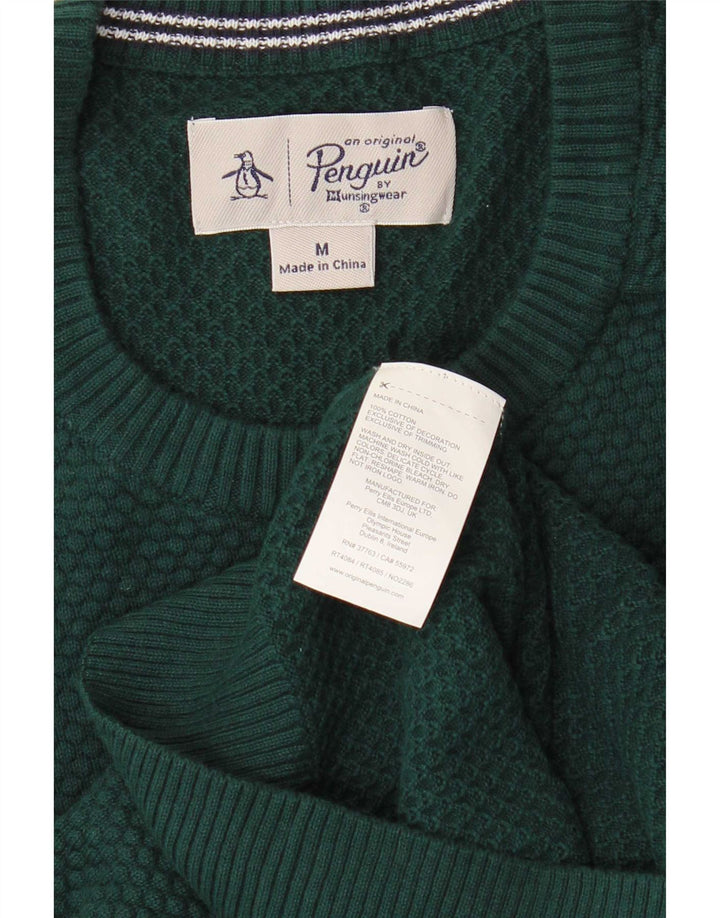 Ανδρικό πουλόβερ Penguin Crew Neck Jumper Μεσαίο πράσινο βαμβακερό