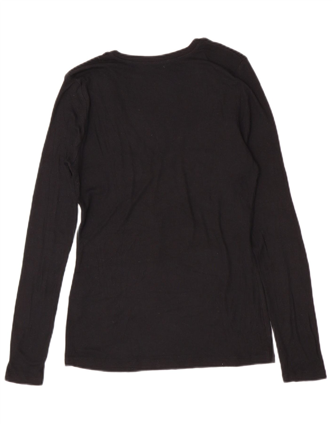 Zara γυναικείο τοπ μακρυμάνικο UK 14 Large Black Modal