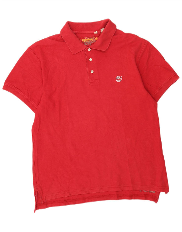 Ανδρικό πουκάμισο Timberland Polo μεγάλο κόκκινο βαμβακερό