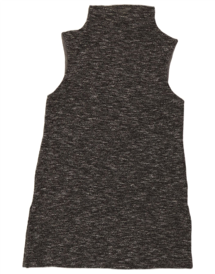 Γυναικείο Αμάνικο Shift φόρεμα Benetton UK 8 Small Grey Flecked