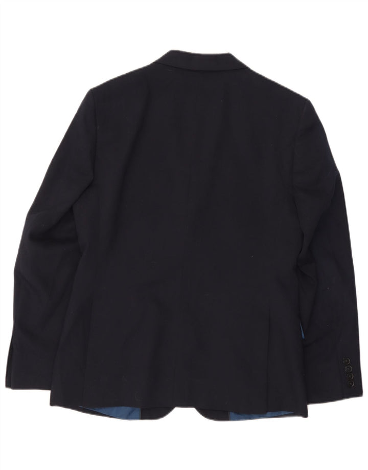 Marks & Spencer Ανδρικό μπλέιζερ με 2 κουμπιά μπουφάν UK 38 Medium Navy Blue Wool
