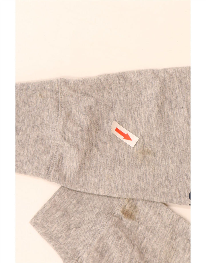 Vineyard Vines Ανδρικό γραφικό τοπ μακρυμάνικο μικρό γκρι βαμβακερό