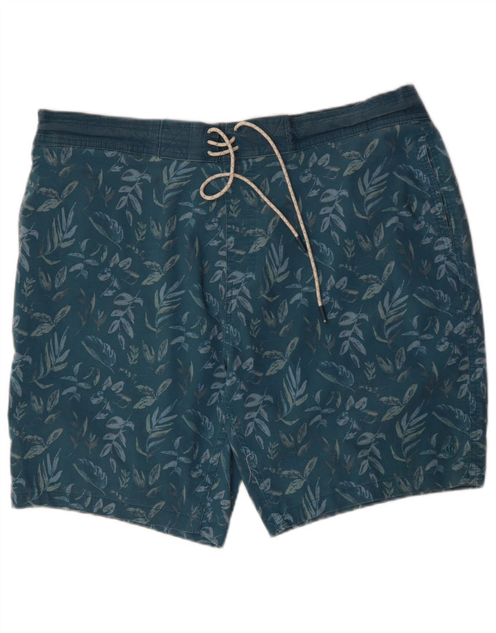 FAT FACE Ανδρικό σορτς κολύμβησης XL μπλε φλοράλ πολυεστέρας