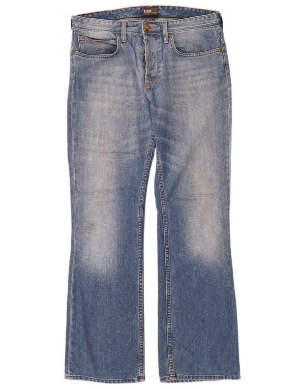 Lee Mens Elton Bootcut Jeans W31 L32 Blue Cotton