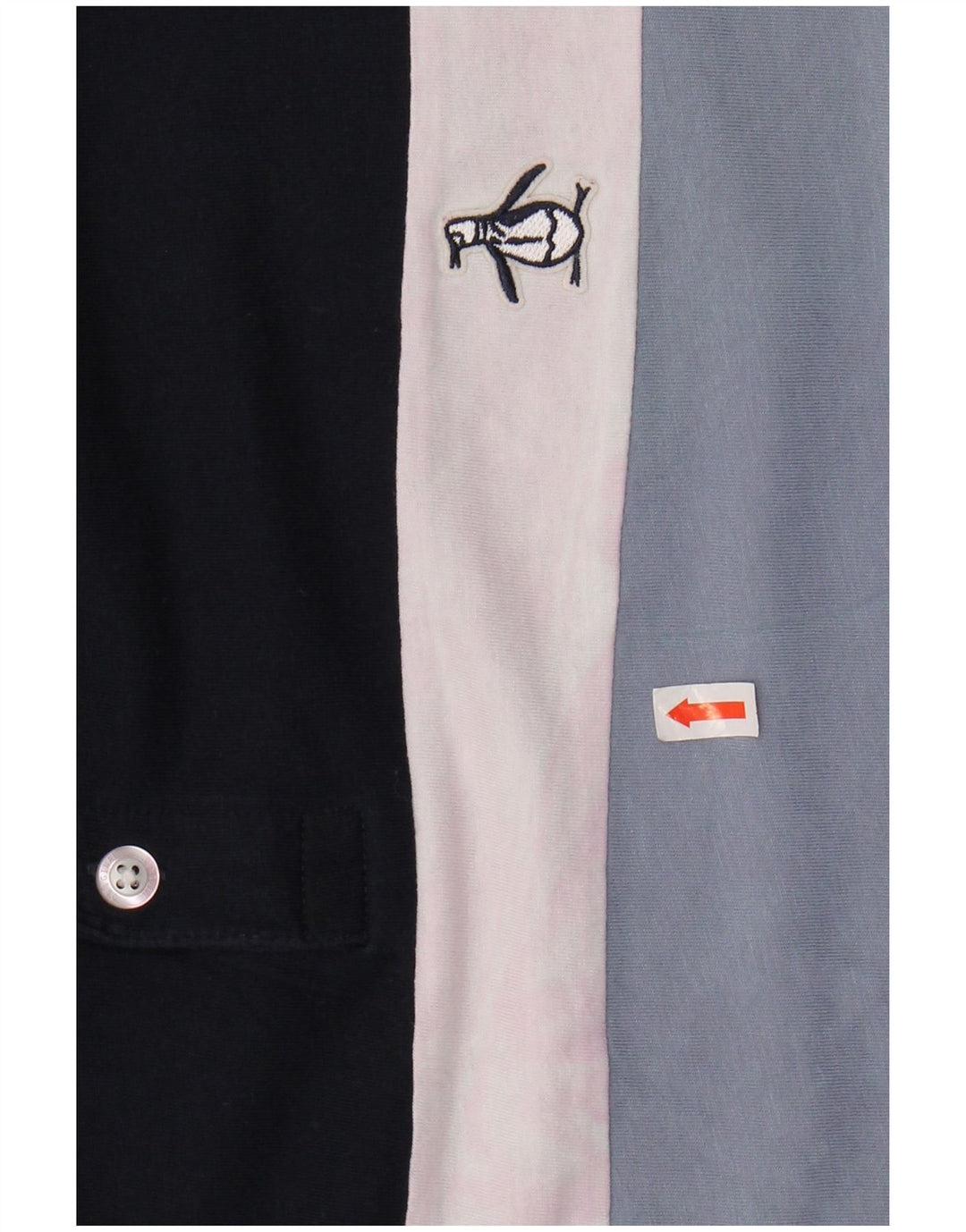 Ανδρικό μπλουζάκι πόλο PENGUIN XL Navy Blue ριγέ βαμβακερό