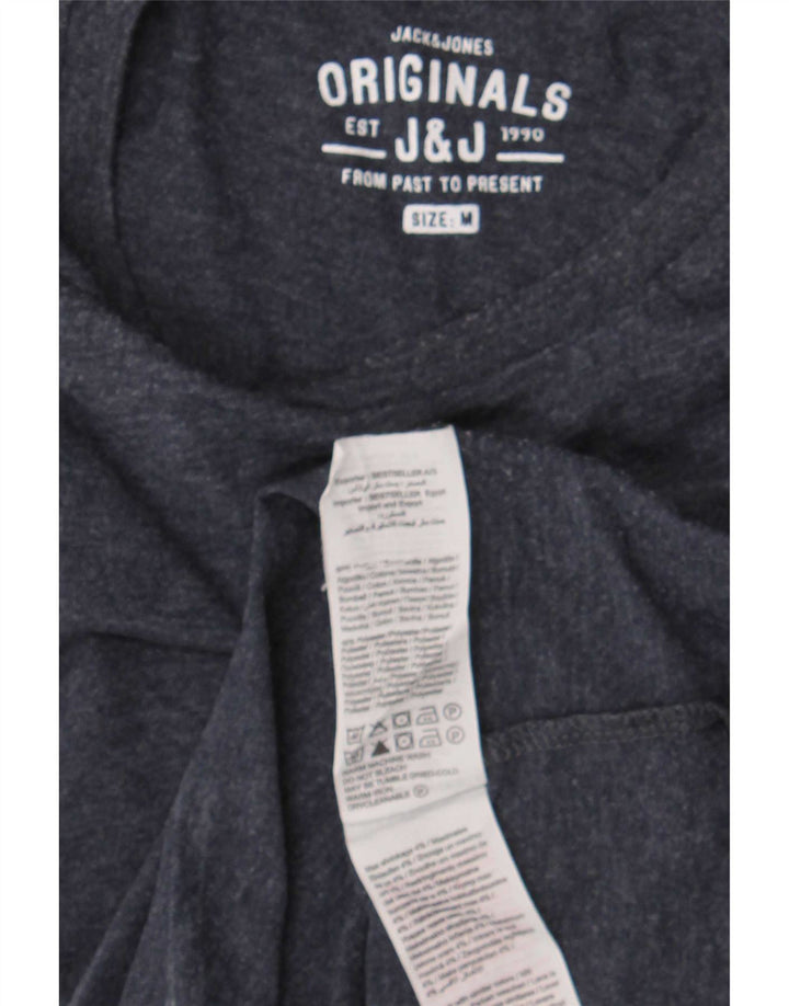 Jack & Jones Ανδρικό T-Shirt Top από μεσαίο ναυτικό μπλε βαμβακερό