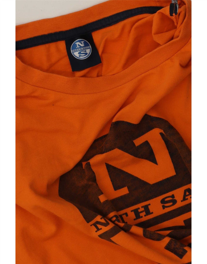 Ανδρικό γραφικό T-Shirt North Sails Top Medium Orange