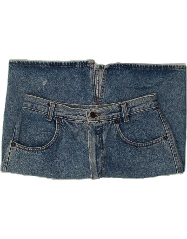 BENETTON Womens Denim Skirt IT 46 Large W32 Blue Cotton Vintage Benetton and Second-Hand Benetton from Messina Hembry 