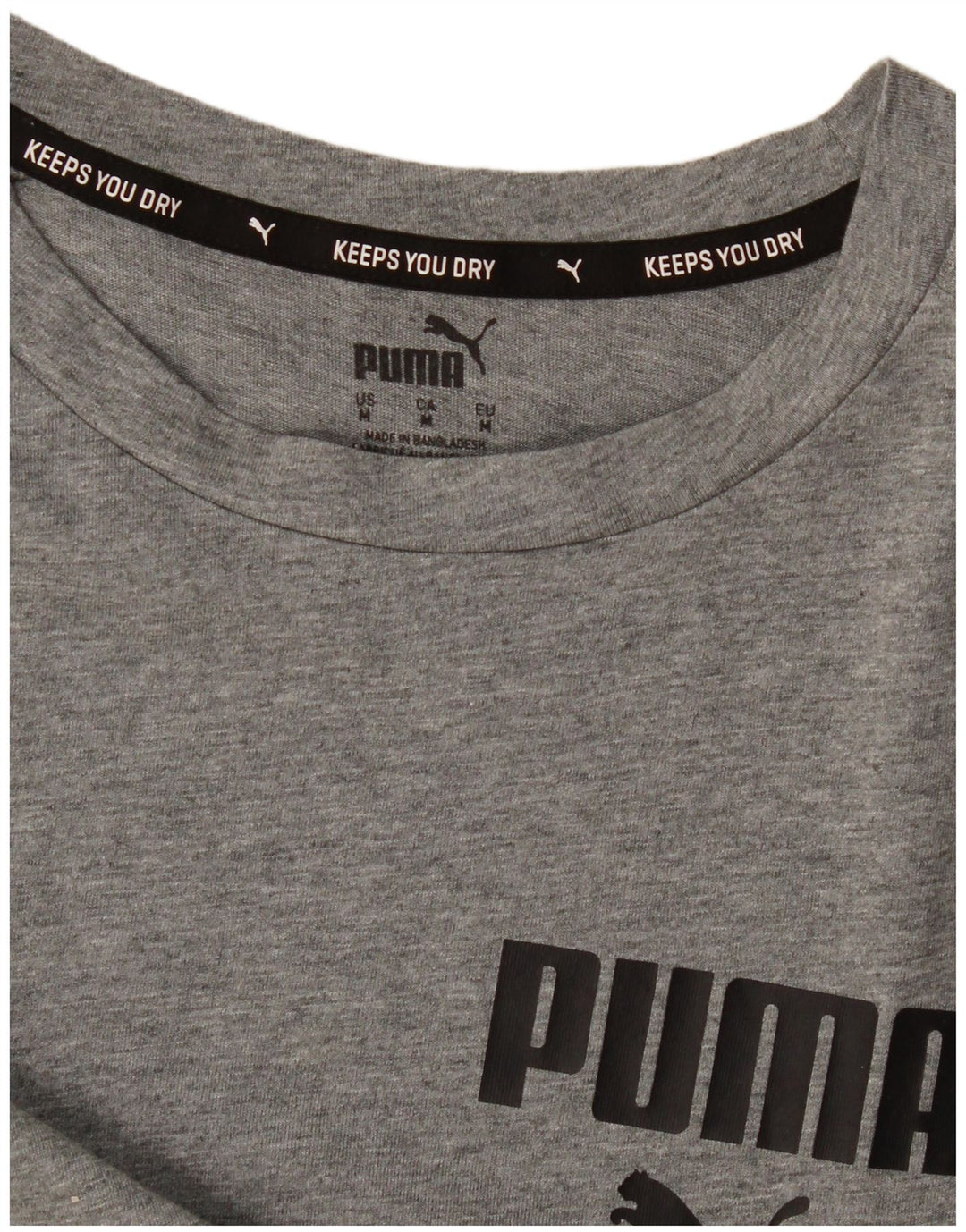 Ανδρικό γραφικό μπλουζάκι Puma Top Medium Grey Flecked