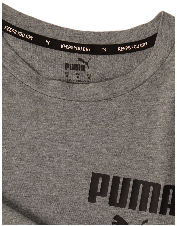 Ανδρικό γραφικό μπλουζάκι Puma Top Medium Grey Flecked
