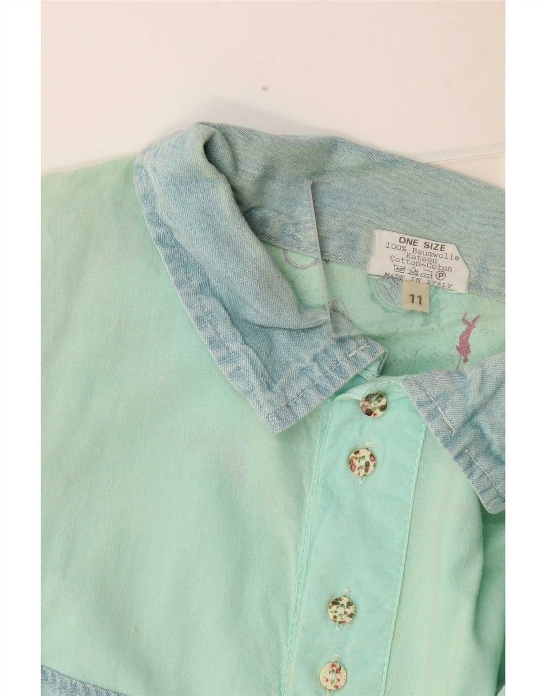 Ανδρικό γραφικό πουλόβερ Chewan πουκάμισο One size Turquoise Colourblock
