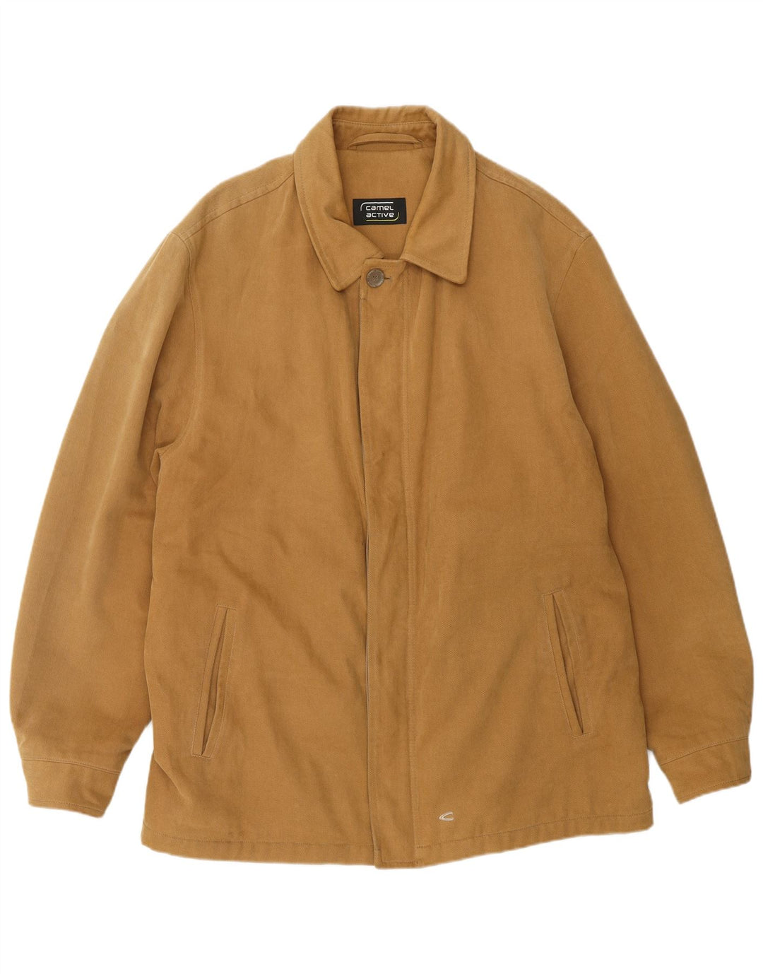 CAMEL ACTIVE Mens Bomber Jacket EU 52 Large Beige Cotton