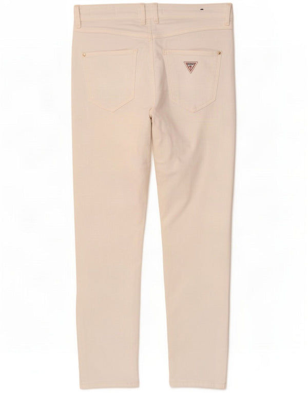 Guess Womens Crop High Rise Skinny Jeans W30 L23 White Cotton