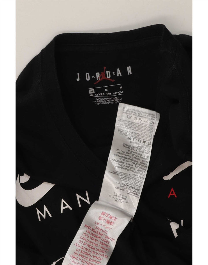 Jordan Boys Graphic Top Μακρυμάνικο 10-11 ετών Μεσαίο Μαύρο Βαμβακερό