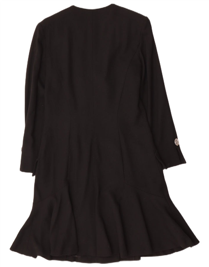 Soprano γυναικείο μακρυμάνικο πουκάμισο UK 14 μεσαίο μαύρο μαλλί