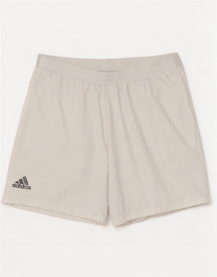 Ανδρικό αθλητικό σορτς Adidas XL Λευκό Check Polyester