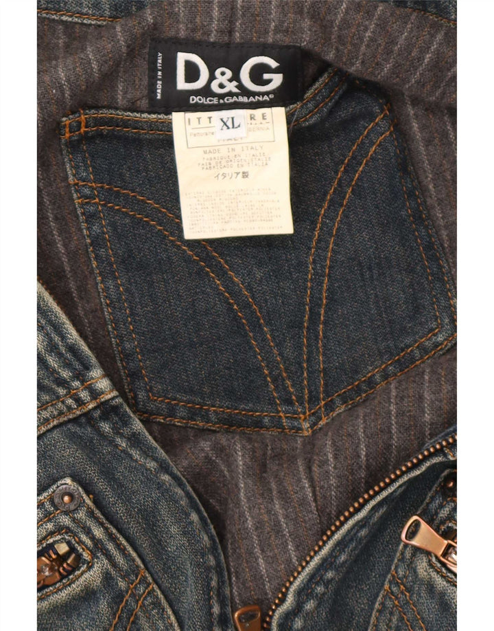 Dolce & Gabbana Ανδρικό Τζιν Μπουφάν UK 42 XL Μπλε βαμβακερό