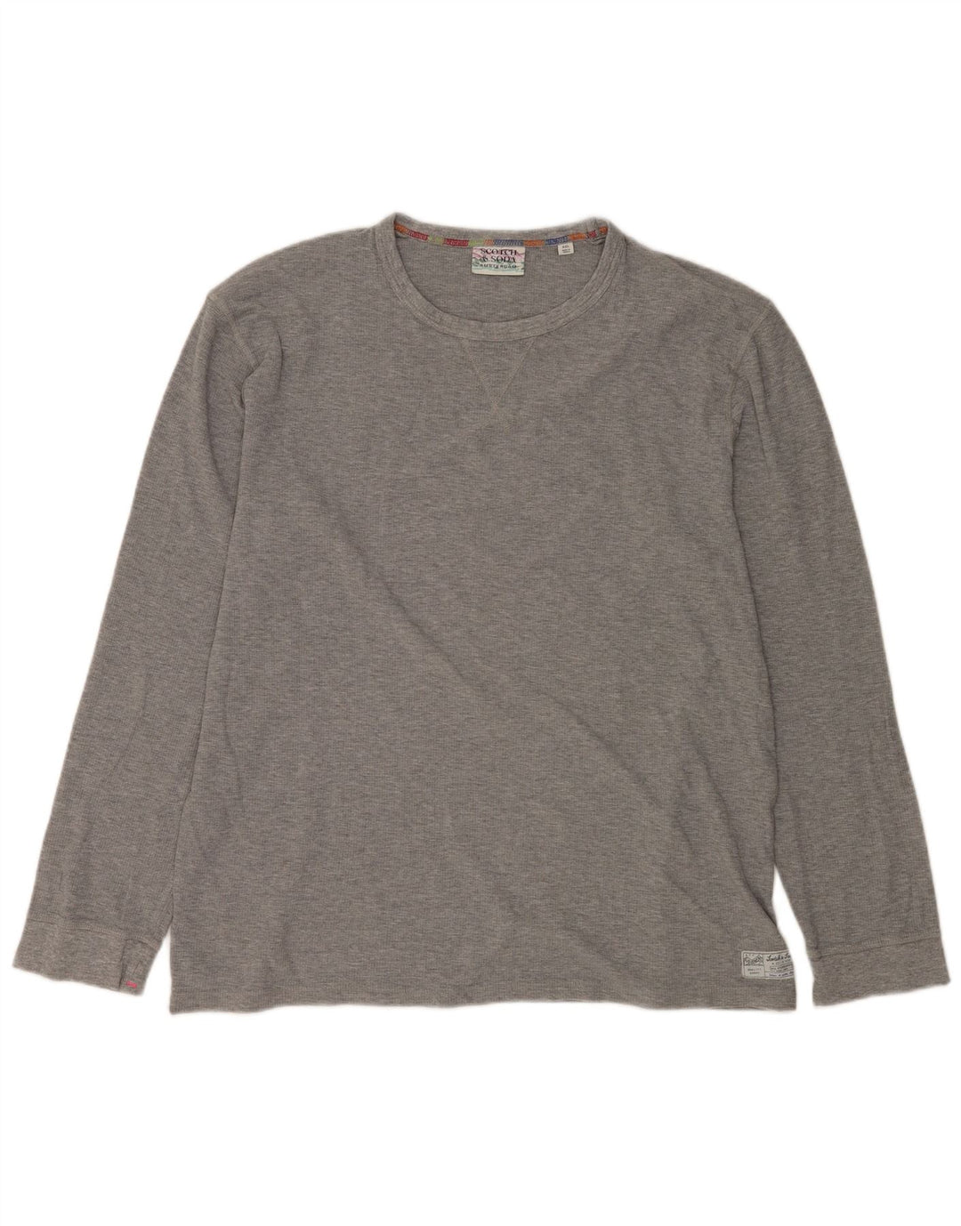 Μακρυμάνικο ανδρικό τοπ SCOTCH & SODA 2XL Γκρι βαμβακερό